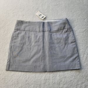 Old Navy Micro Blue Pin Strip Mini Skirt Women's Size 0 NWT